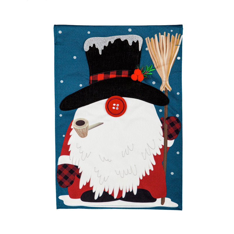 Winter Gnome Garden Linen Flag,14l10054