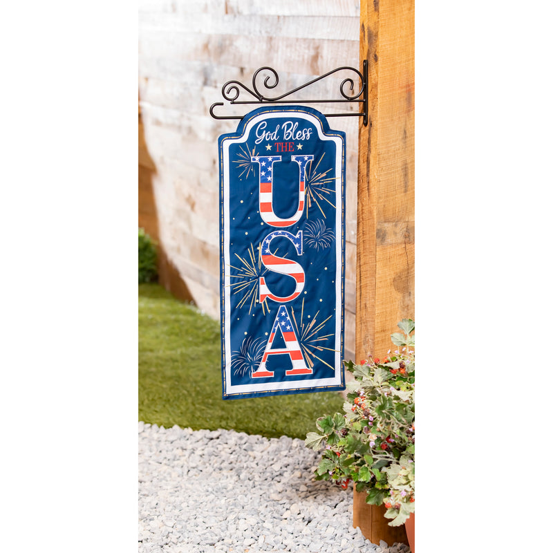 God Bless the USA Everlasting Impressions Textile Décor,14l10965xl