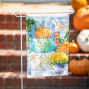Happy Fall Stacked Pumpkins Garden Linen Flag,14l11137
