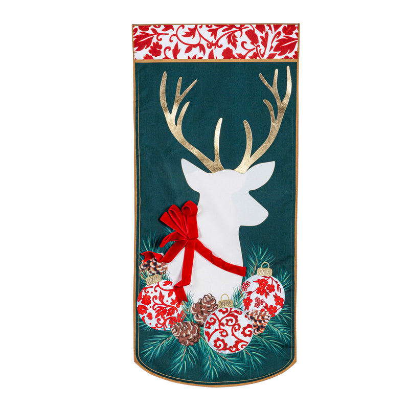 Christmas Reindeer Everlasting Impressions Textile Décor,14l11144xl