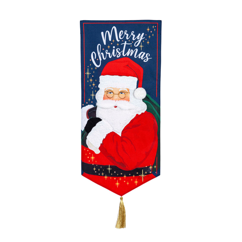 Merry Christmas Santa Everlasting Impressions Textile Décor,14l11155xl