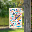 Patterned Bee Linen Garden Flag,14l11507