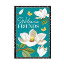 Leopard Magnolia Welcome Linen Garden Flag,14l11784