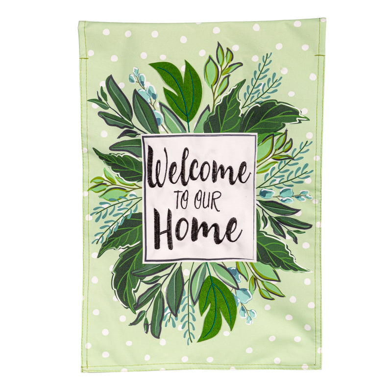 Evergreen Flag,Welcome to Our Home Linen Garden Flag,0.2x12.5x18 Inches
