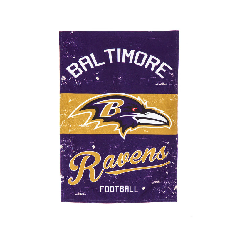 Evergreen Flag,Baltimore Ravens, Vintage Linen GDN,18x0.1x12.5 Inches