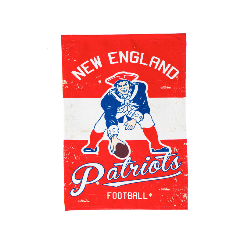 Evergreen Flag,New England Patriots, Vintage Linen GDN,18x0.1x12.5 Inches