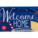 Welcome Home Garden Linen Flag,14l4845