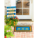 Pineapple Stripe Garden Linen Flag,14l8524bl