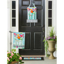 Floral Milk Bottle Trio Garden Linen Flag,14l8896bl