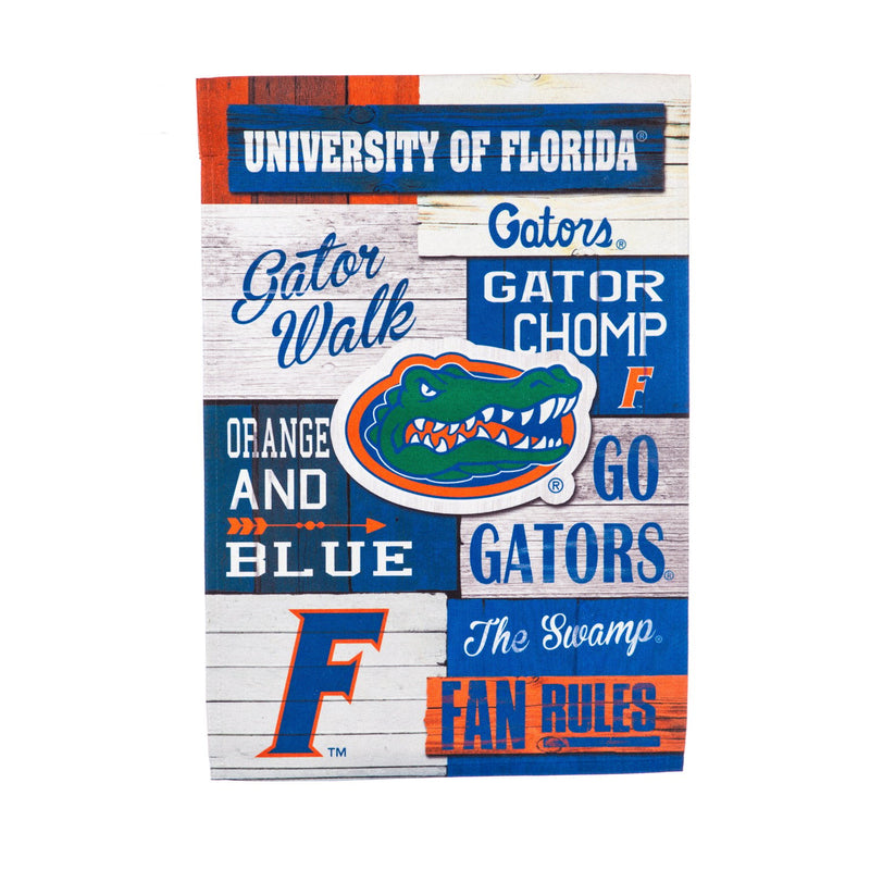 Evergreen Flag,University of Florida, Linen Fan Rules GAR,12.5x18x0.1 Inches