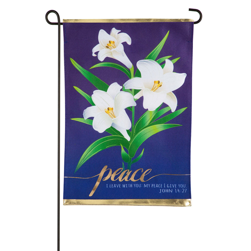 Easter Lilies Garden Linen Flag,14l9519