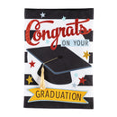 Congrats Grad Garden Linen Flag,14l9812