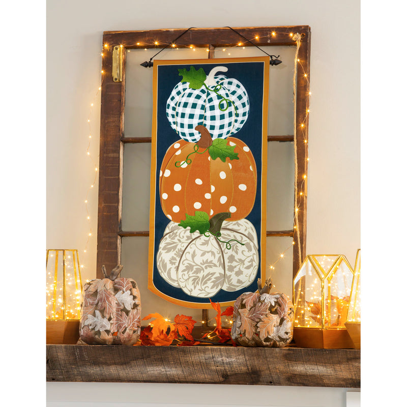 Patterned Pumpkins Everlasting Impressions Textile Décor,14l9924xl