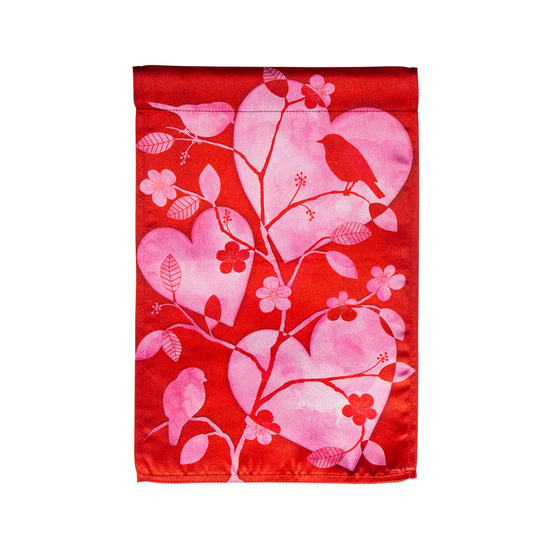 Valentine Silhouette Garden Lustre Flag,14lu10740