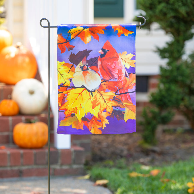 Cardinal Friends Garden Lustre Flag,14lu11062