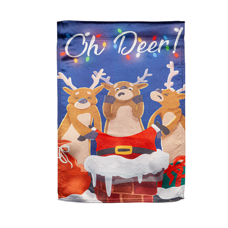 Evergreen Flag,Oh Deer Lustre Garden Flag,13x0.05x18 Inches