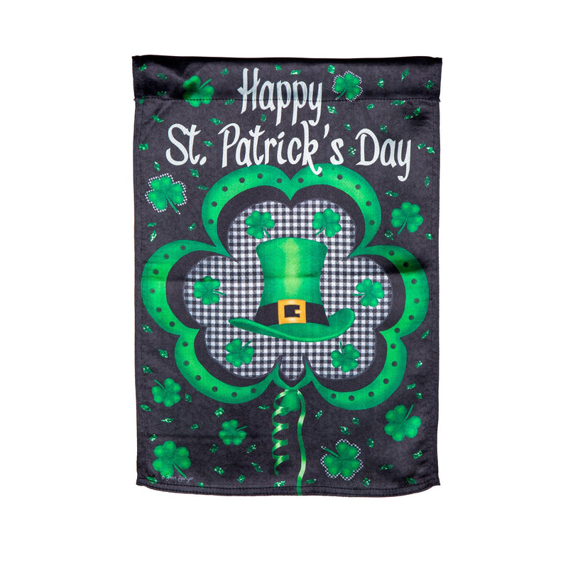 Evergreen Flag,Welcome St. Pats Lustre Garden Flag,12.5x0.05x18 Inches