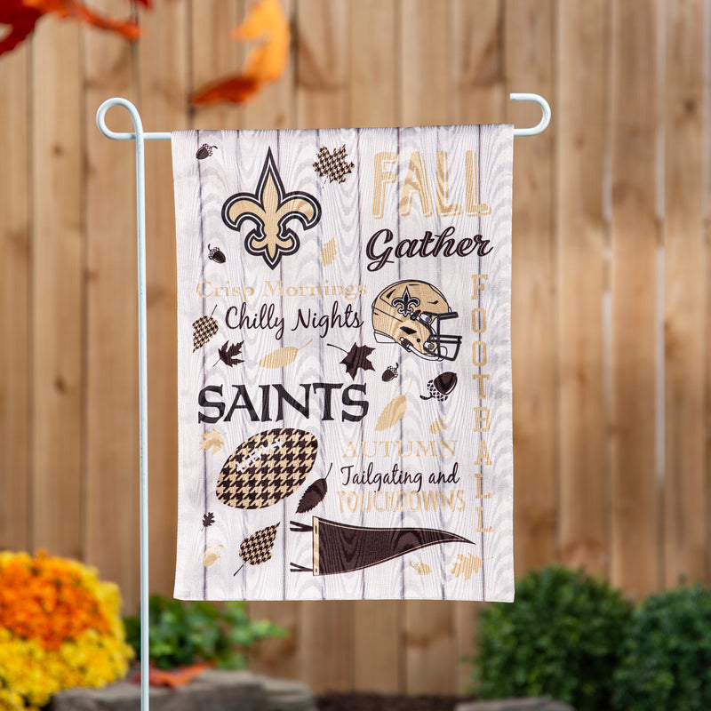 New Orleans Saints, Moire Flag, GDN, Fall Seasonal,14m3819