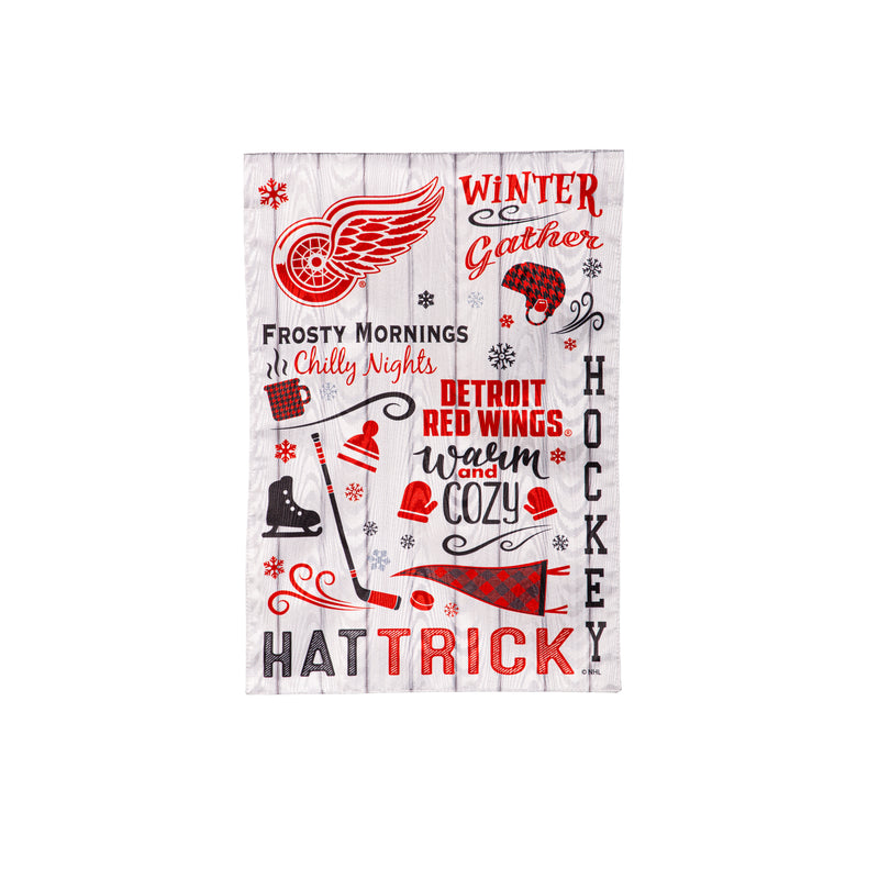 Detroit Red Wings, Moire Flag, GDN, Fall Seasonal,14m4359