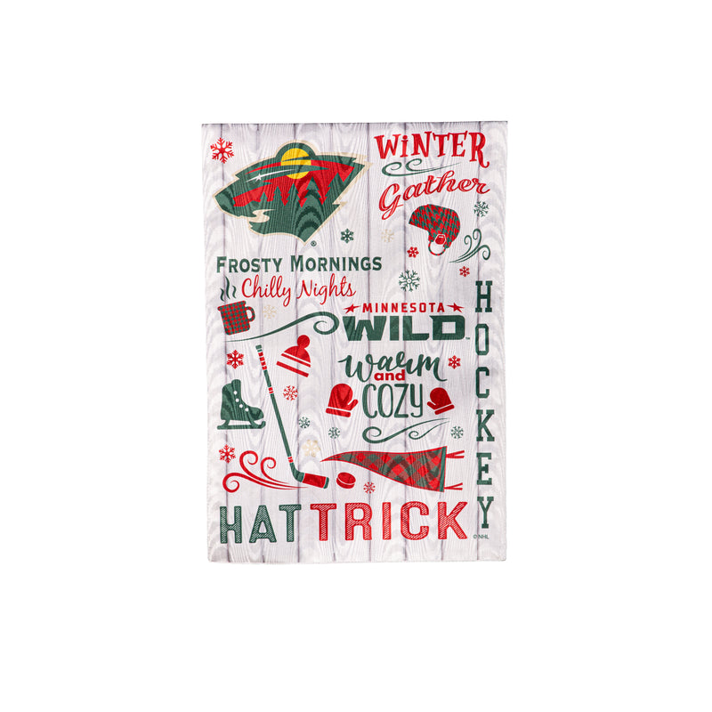 Minnesota Wild, Moire Flag, GDN, Fall Seasonal,14m4363