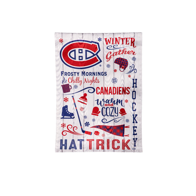 Montreal Canadiens, Moire Flag, GDN, Fall Seasonal,14m4364