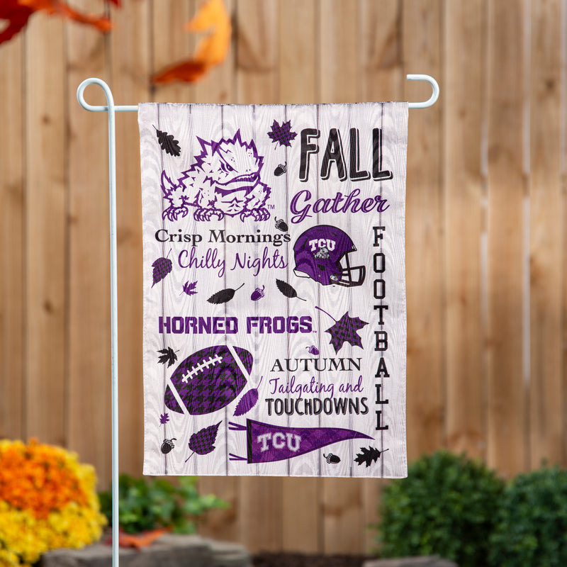 Texas Christian University, Moire Flag, GDN, Fall Seasonal,14m960