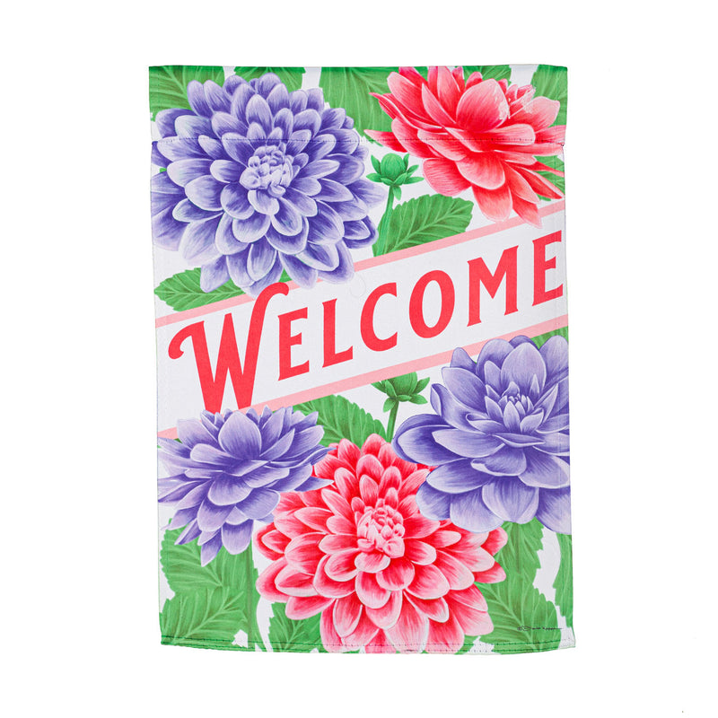 Dahlia Seed Packet Garden Suede Flag,14s10329