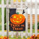 Trick or Treat Jack-o-Lantern Garden Suede Flag,14s10428