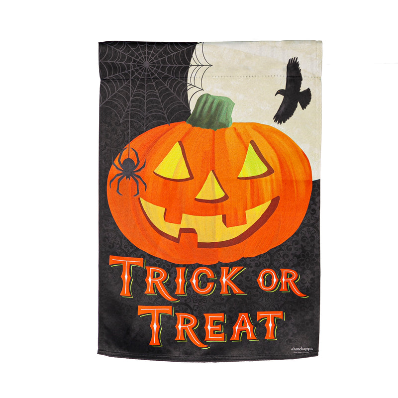 Trick or Treat Jack-o-Lantern Garden Suede Flag,14s10428