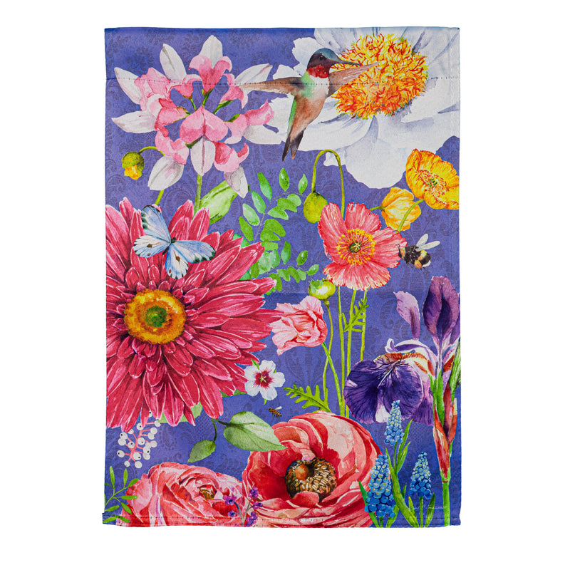 English Garden Florals Garden Suede Flag,14s10900