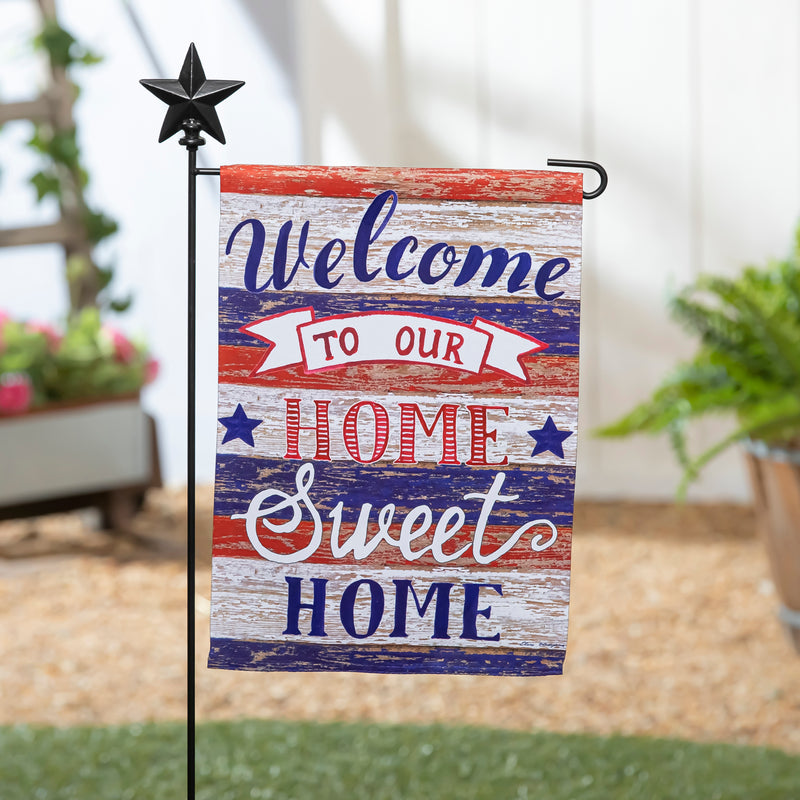 Farmhouse Home Sweet Home Garden Suede Flag,14s10920