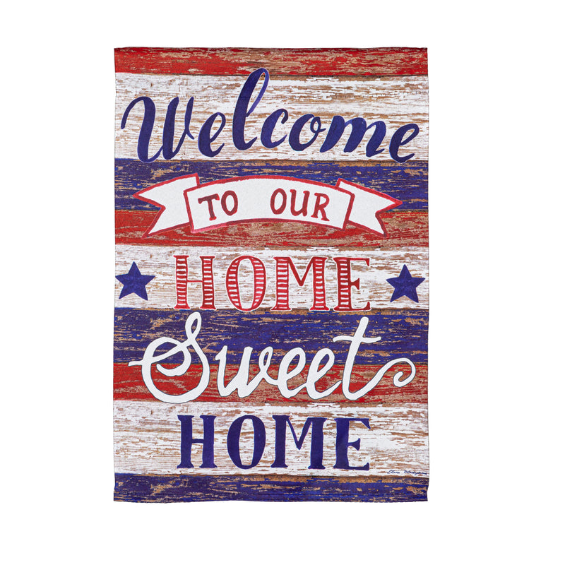 Farmhouse Home Sweet Home Garden Suede Flag,14s10920