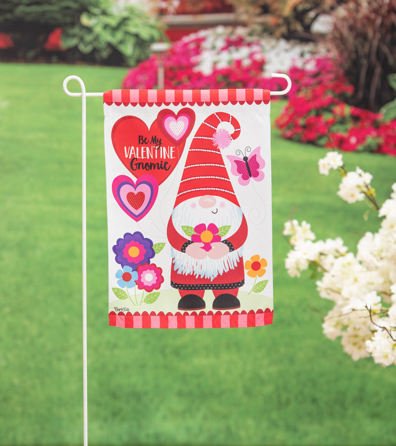 Gnome Valentine's Suede Garden Flag,14s11269