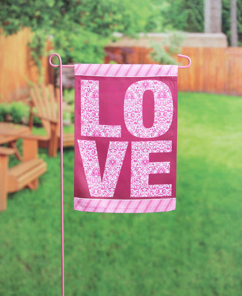 Evergreen Flag,Love Suede Garden Flag,12.5x0.02x18 Inches