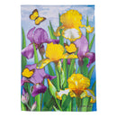 Irises in Spring Suede Garden Flag,14s11337