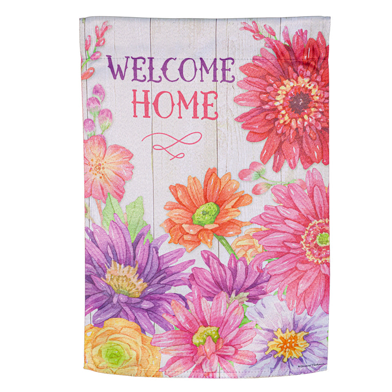 Welcome Home Spring Suede Garden Flag,14s11352