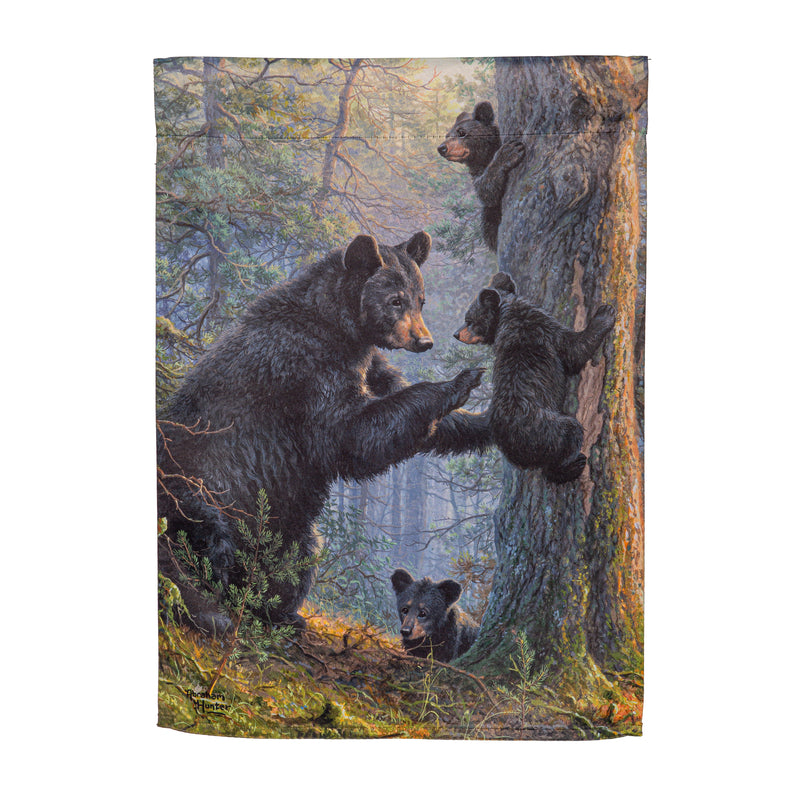 Bear Family Suede Garden Flag,14s11435