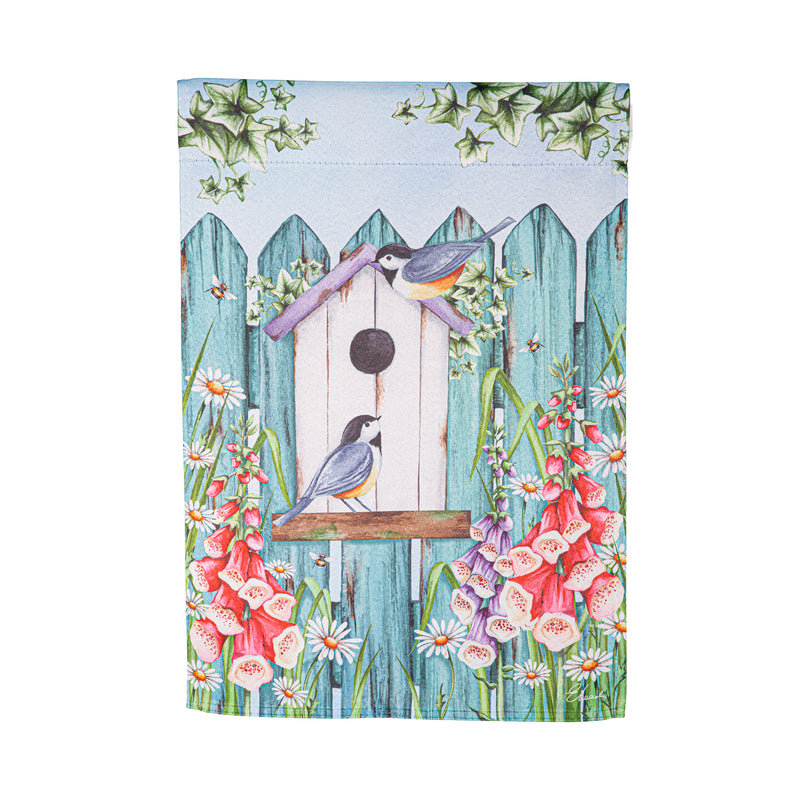 Bird House Suede Garden Flag,14s11761