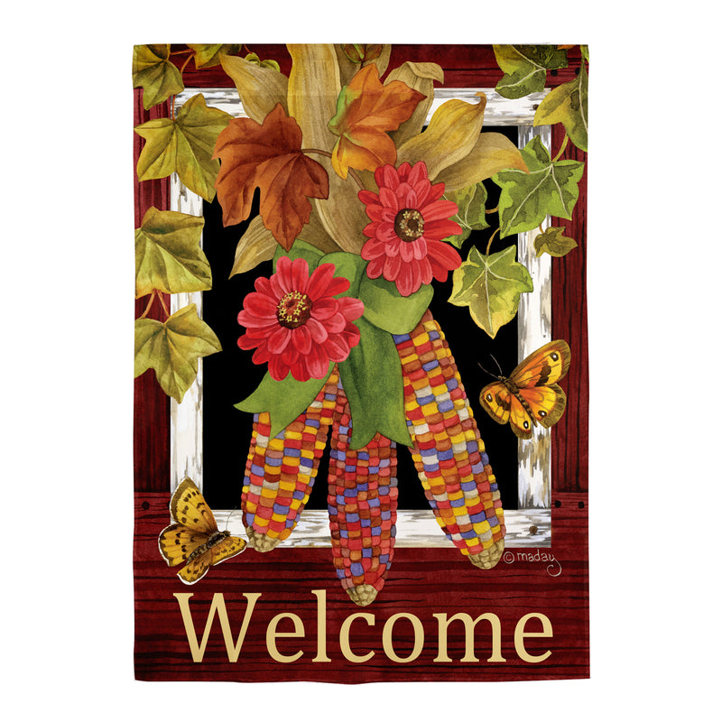 Fall Corn Suede Garden Flag,14s11879