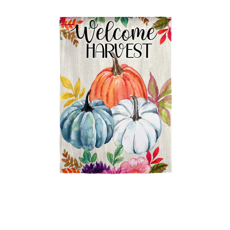 Welcome Harvest Suede Garden Flag,14s11902