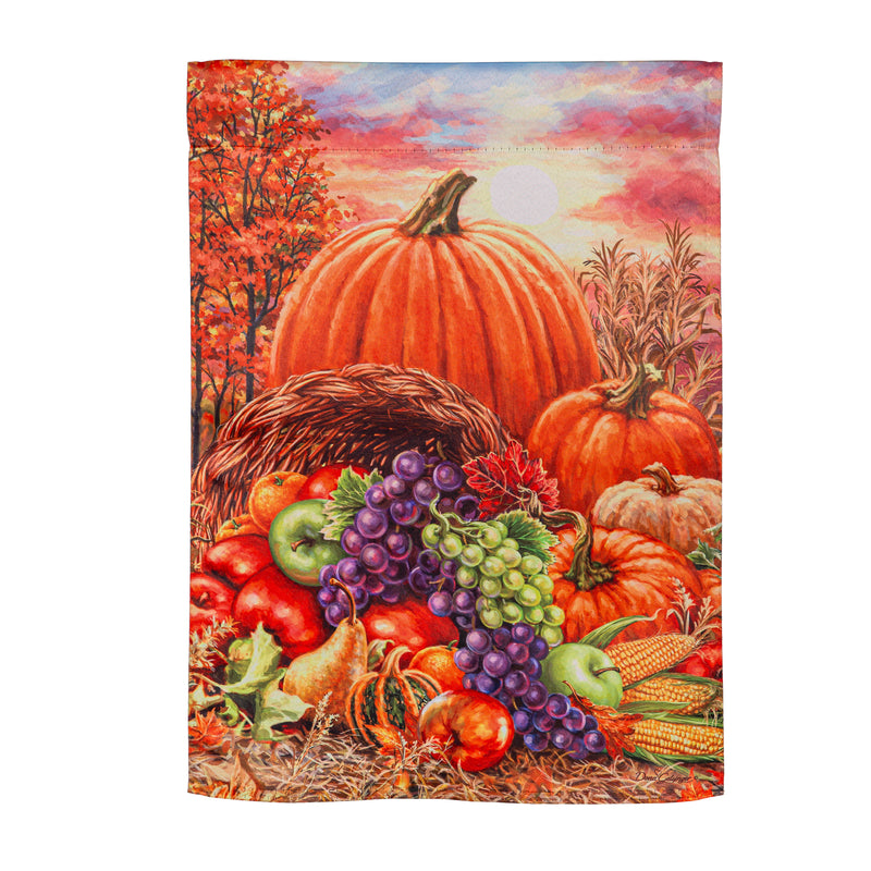 Plentiful Harvest Suede Garden Flag,14s11903