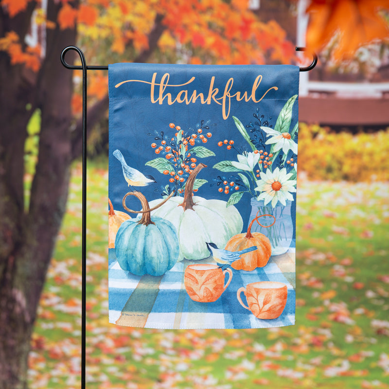 Thankful Harvest Suede Garden Flag,14s11956