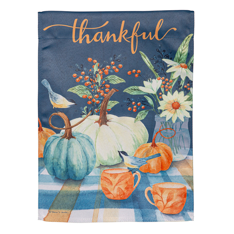 Thankful Harvest Suede Garden Flag,14s11956