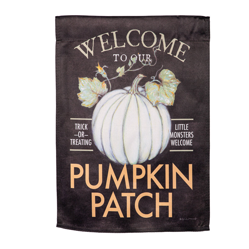 Welcome to Our Pumpkin Patch Suede Garden Flag,14s11981