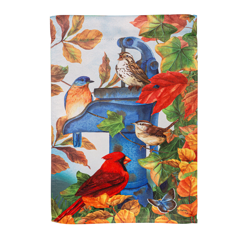 Where Birds Gather Suede Garden Flag,14s11988