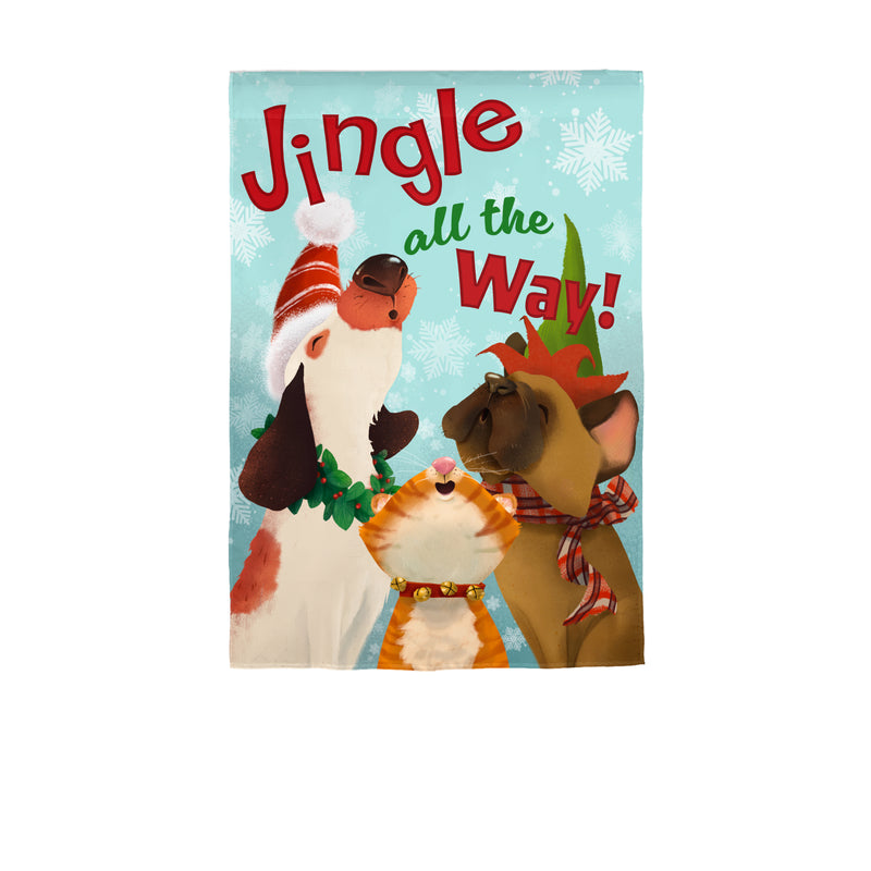 Jingle All the Way Suede Garden Flag,14s12177