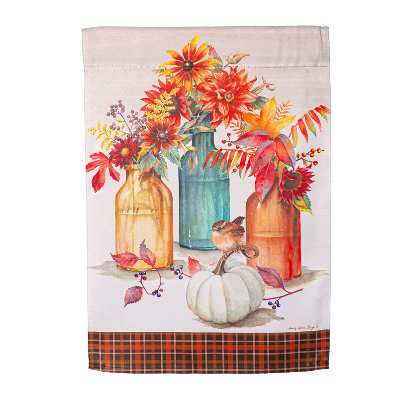 Collecting Autumn Suede Garden Flag,14s12370