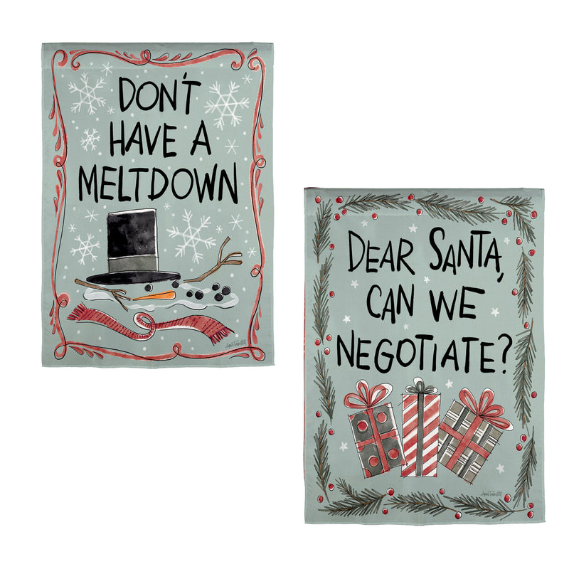 Holiday Fun Reversible Suede Garden Flag,14s12407fb