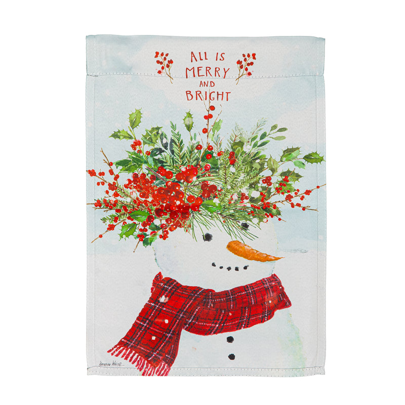 All is Merry and Bright Suede Garden Flag,14s12448