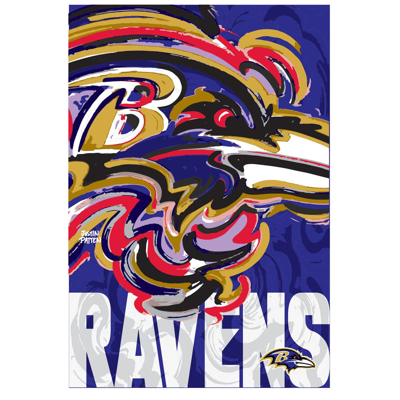 Baltimore Ravens, Suede GDN, Justin Patten Logo,14s3802jpal